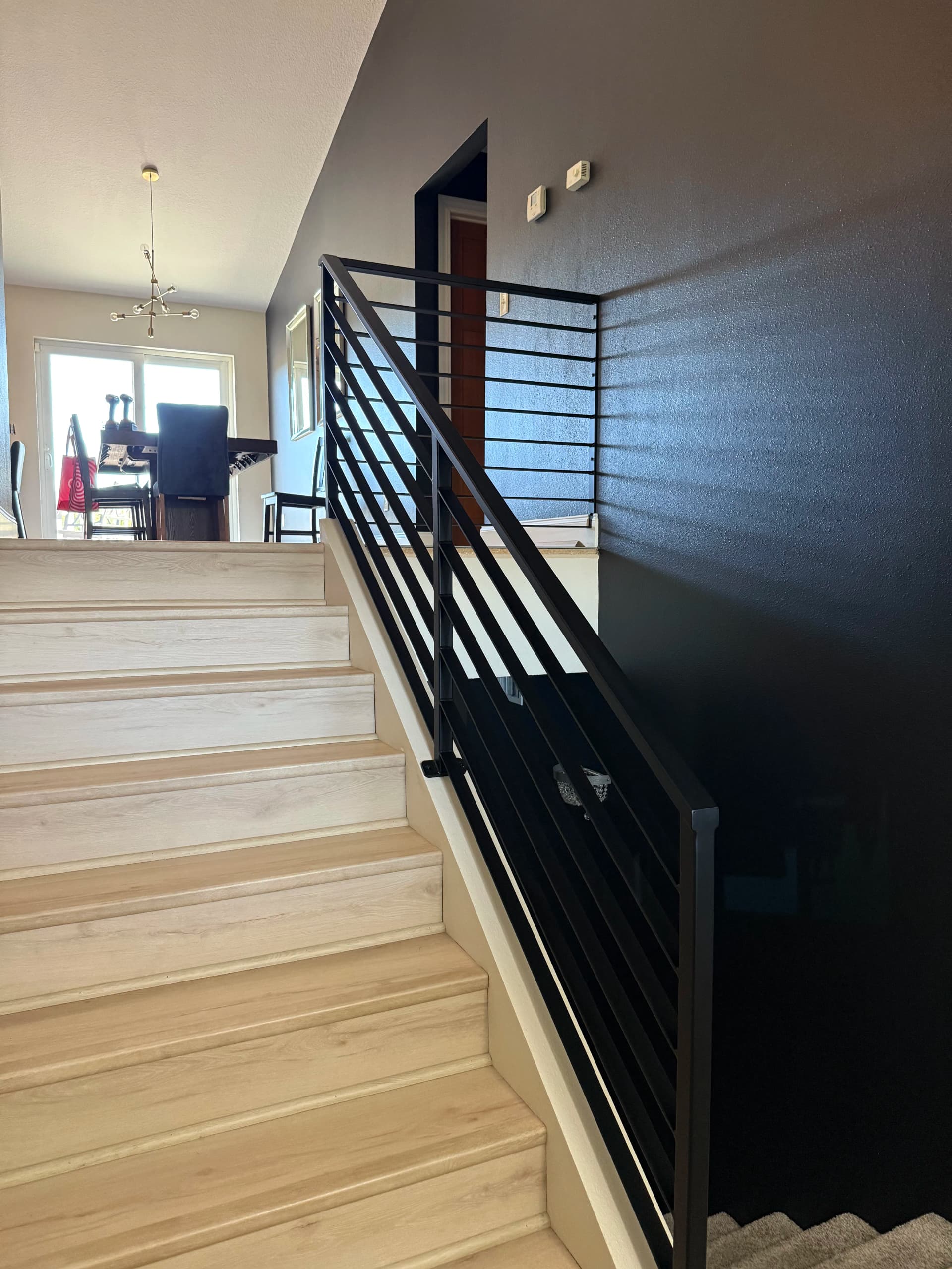 Gallery photos for Custom Fabricated Metal Stair Railing for a Residential Home: Image #2