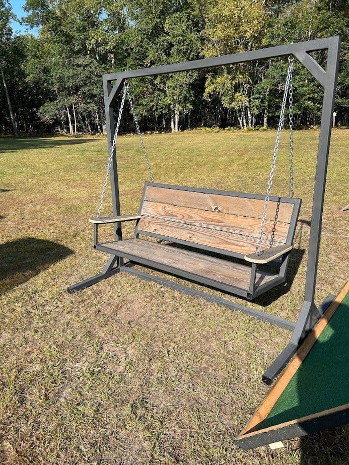 Gallery photos for Custom Mobile Welded Outdoor Swing Project in Minnesota: Image #2