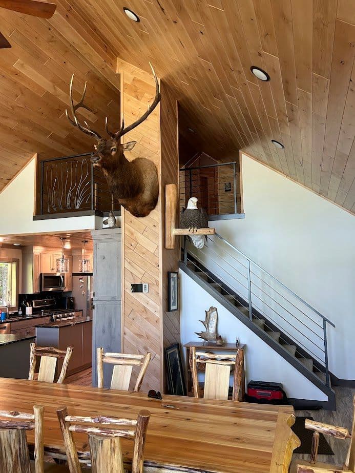 Gallery photos for Modern Railing and Staircase Renovation in Cabin: Image #2