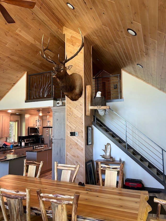Gallery photos for Modern Railing and Staircase Renovation in Cabin: Image #1