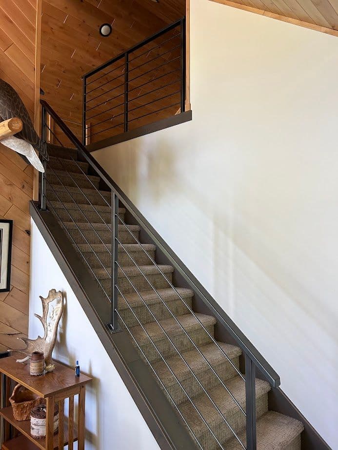 Gallery photos for Modern Railing and Staircase Renovation in Cabin: Image #6