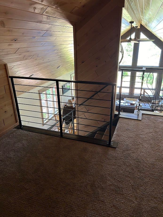Gallery photos for Modern Railing and Staircase Renovation in Cabin: Image #12