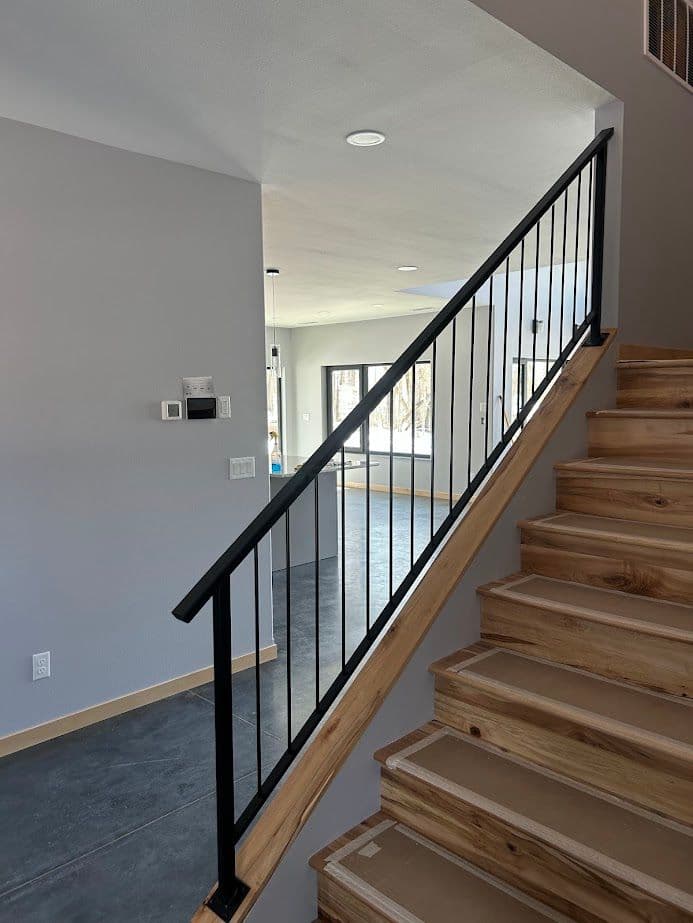 Gallery photos for Custom Metal Staircase Railings Installed in Frazee MN: Image #5