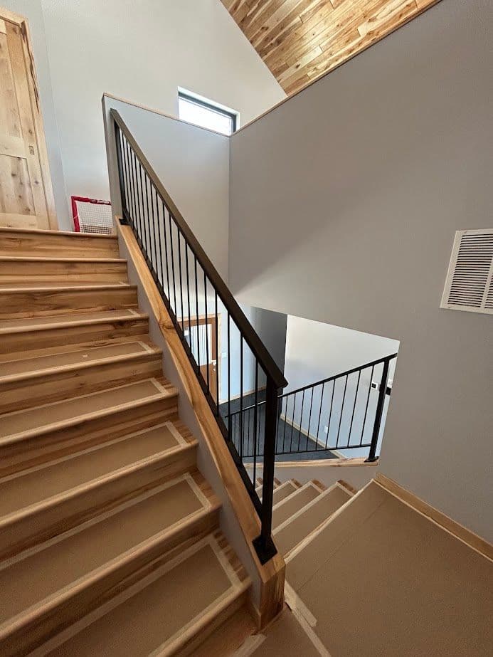 Gallery photos for Custom Metal Staircase Railings Installed in Frazee MN: Image #6