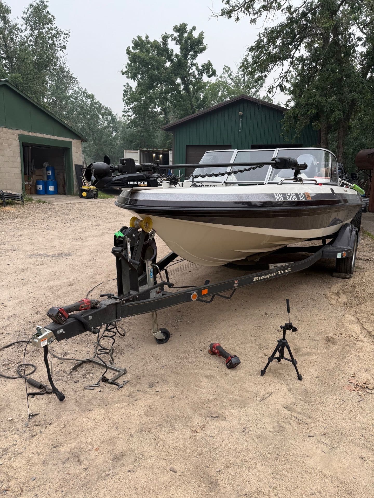 Expert Mobile Welding Repairs Boat Trailer in Bemidji image