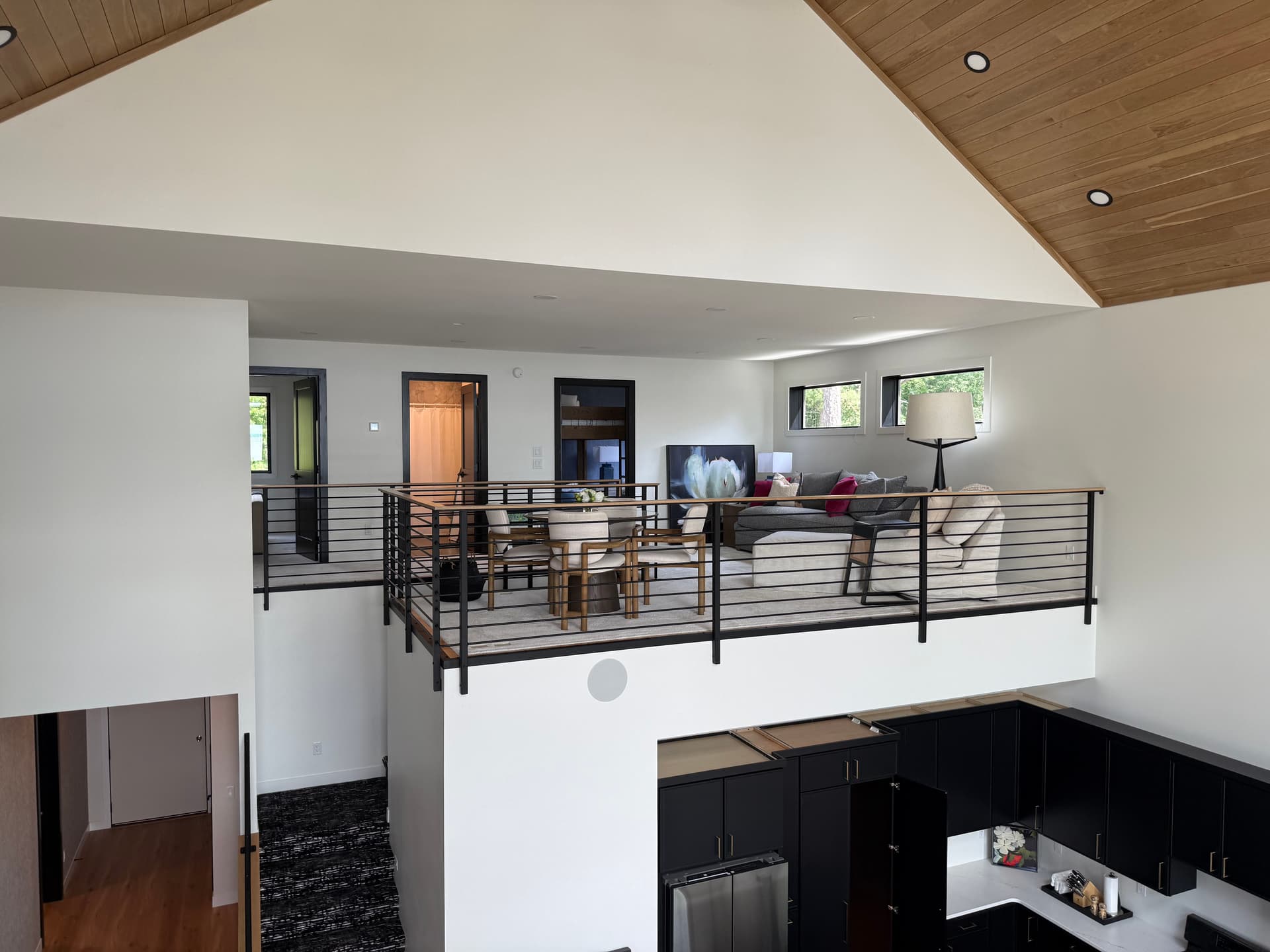 Gallery photos for Custom Steel and Wood Railings Built for a Bemidji Home: Image #3