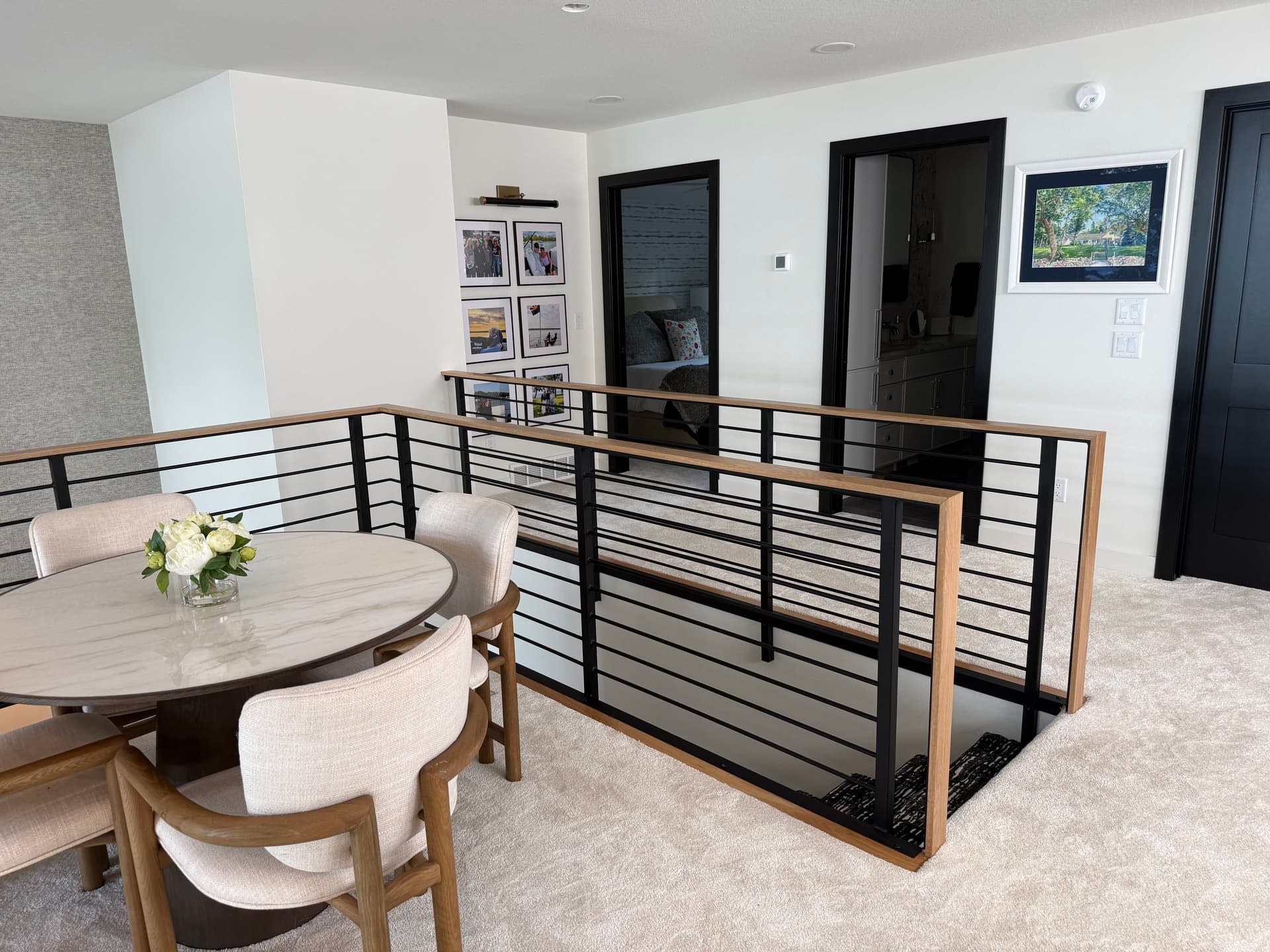 Gallery photos for Custom Steel and Wood Railings Built for a Bemidji Home: Image #1