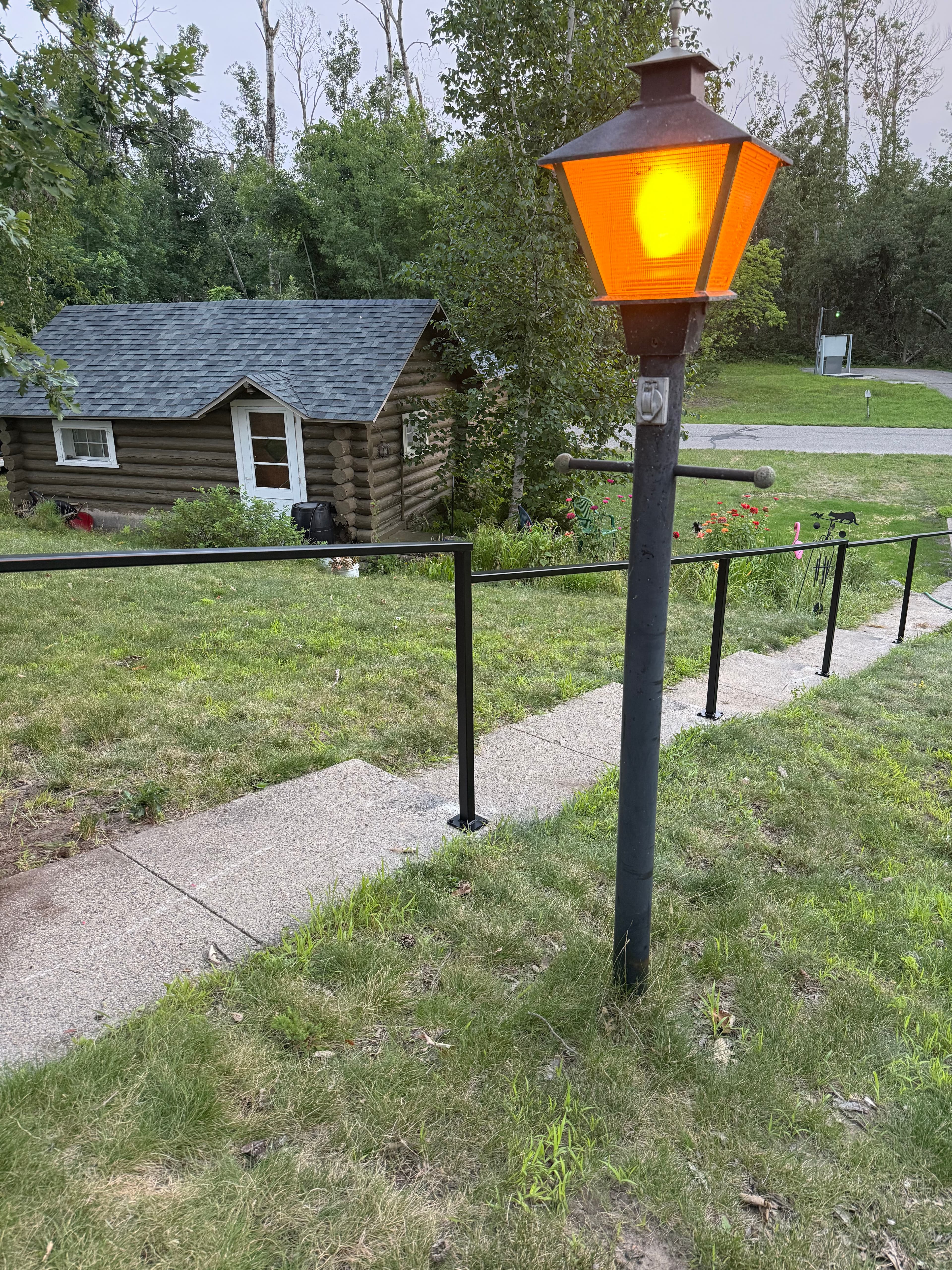 Project Custom Steel Handrail Installed Along Concrete Walkway in Bemidji image