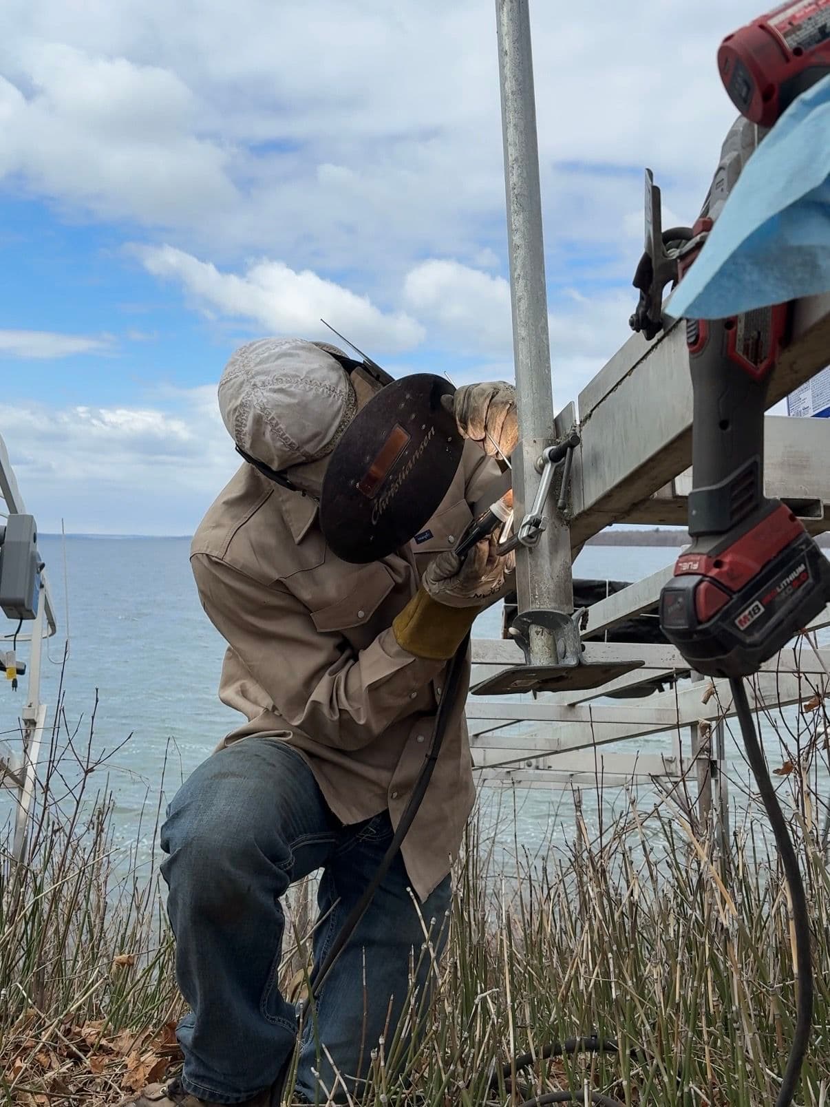 Project Mobile Welding for Docks and Boat Lifts in Northern Minnesota image