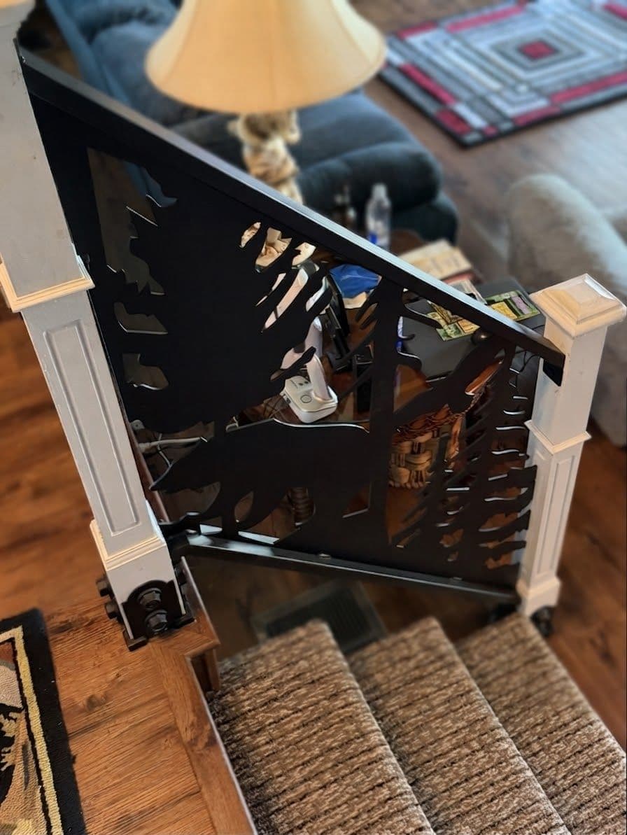Gallery photos for Custom Laser-Cut Railing Panels Built for a Blackduck Home: Image #4
