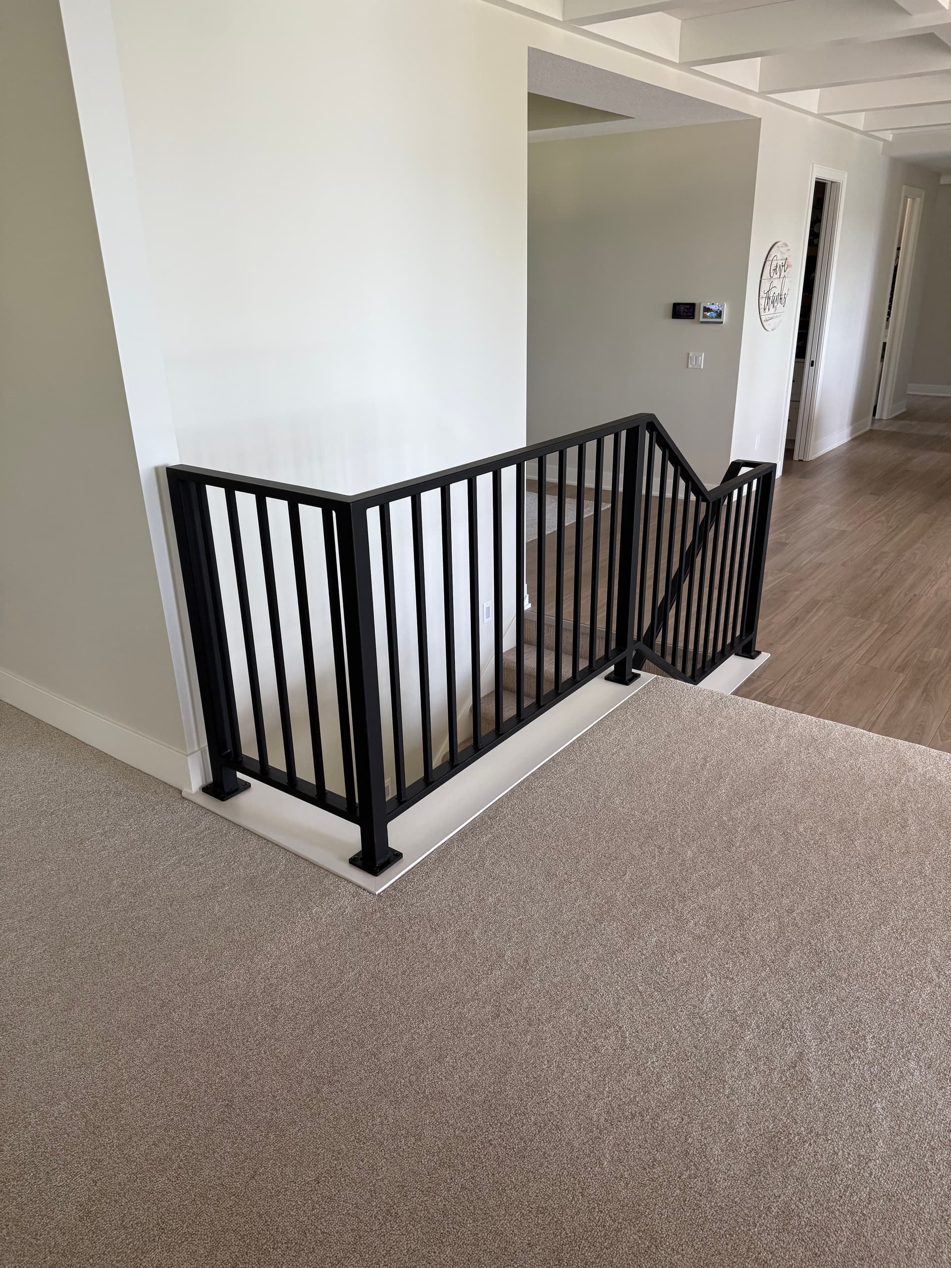 Gallery photos for Custom Interior Metal Railing Built for a Bemidji Home: Image #2