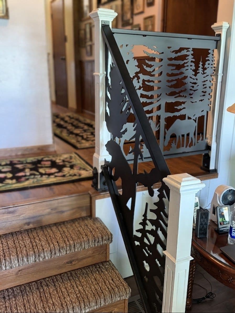 Custom Laser-Cut Railing Panels Built for a Blackduck Home image