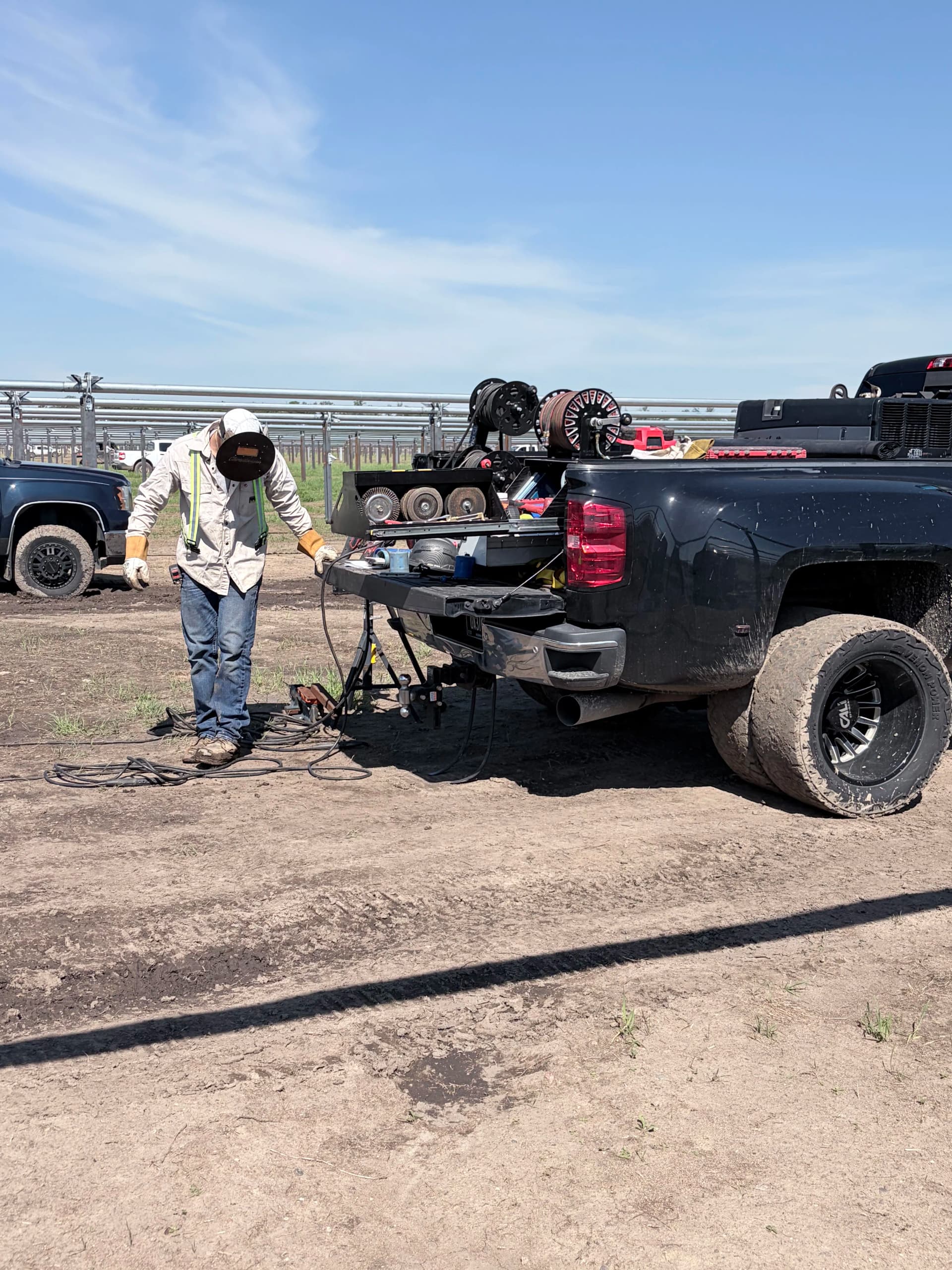 Gallery photos for Solar Field Structural Welding Underway in Solway: Image #1
