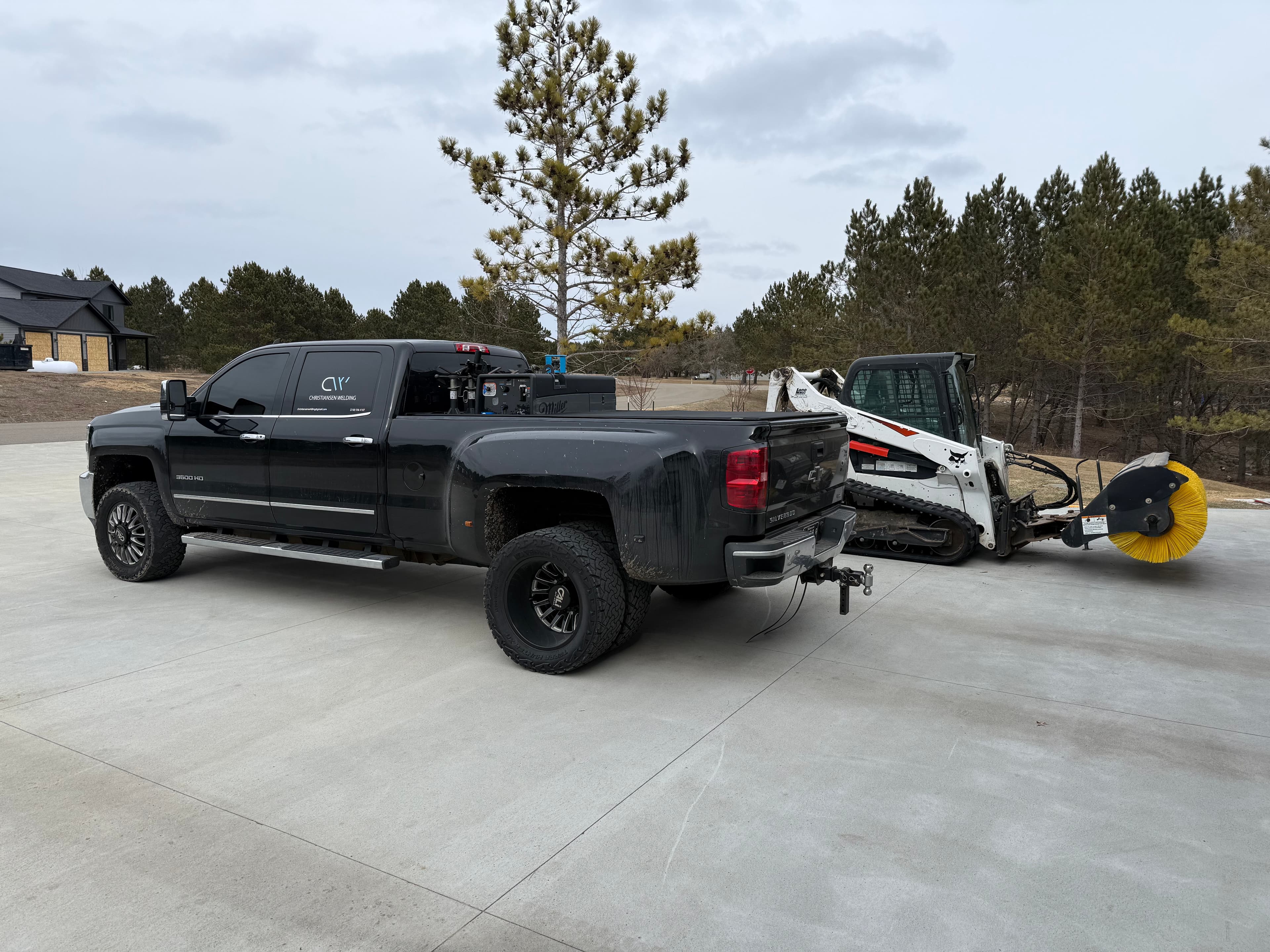 Project Skid Steer Sweeper Attachment Repair in Bemidji MN image