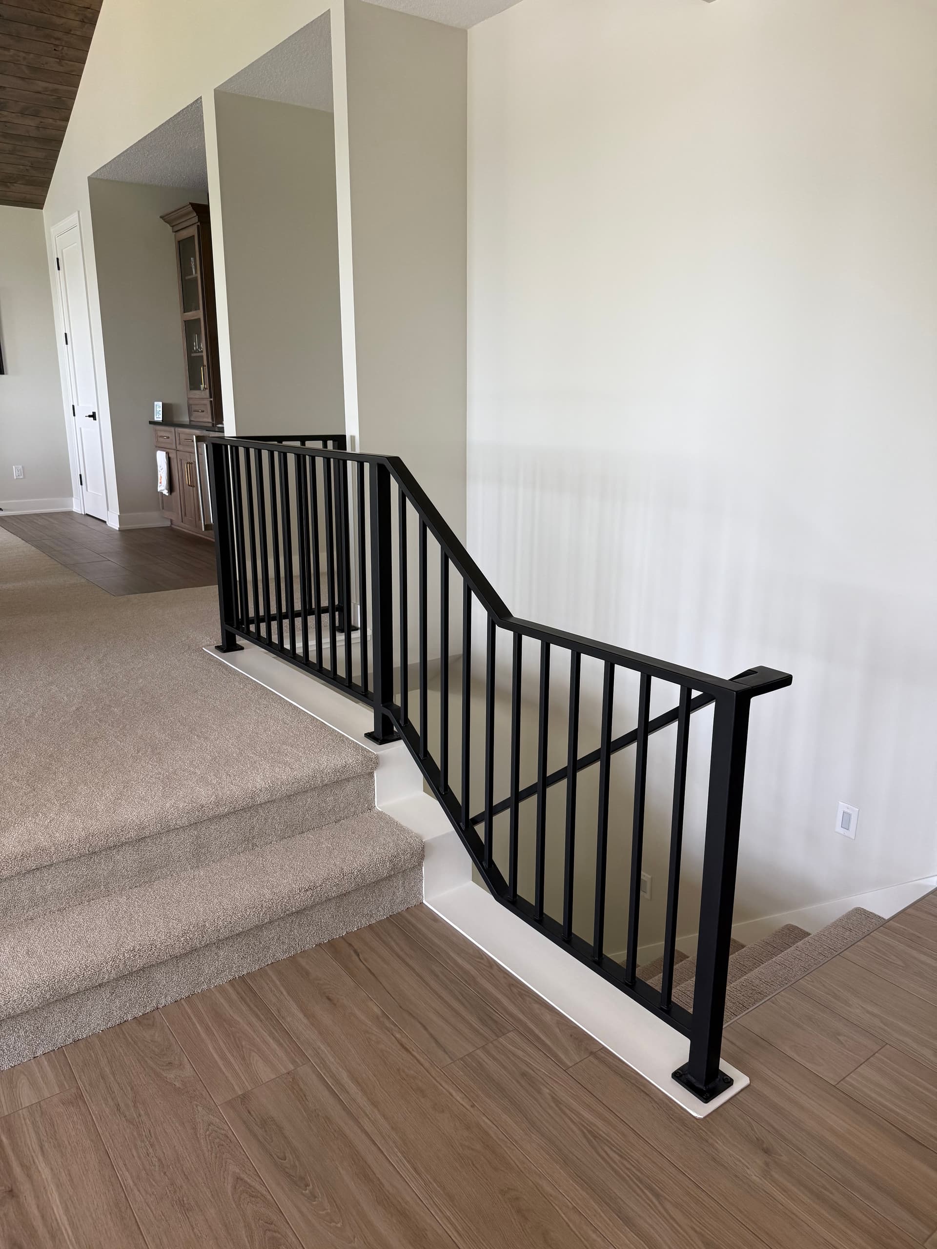 Custom Interior Metal Railing Built for a Bemidji Home image