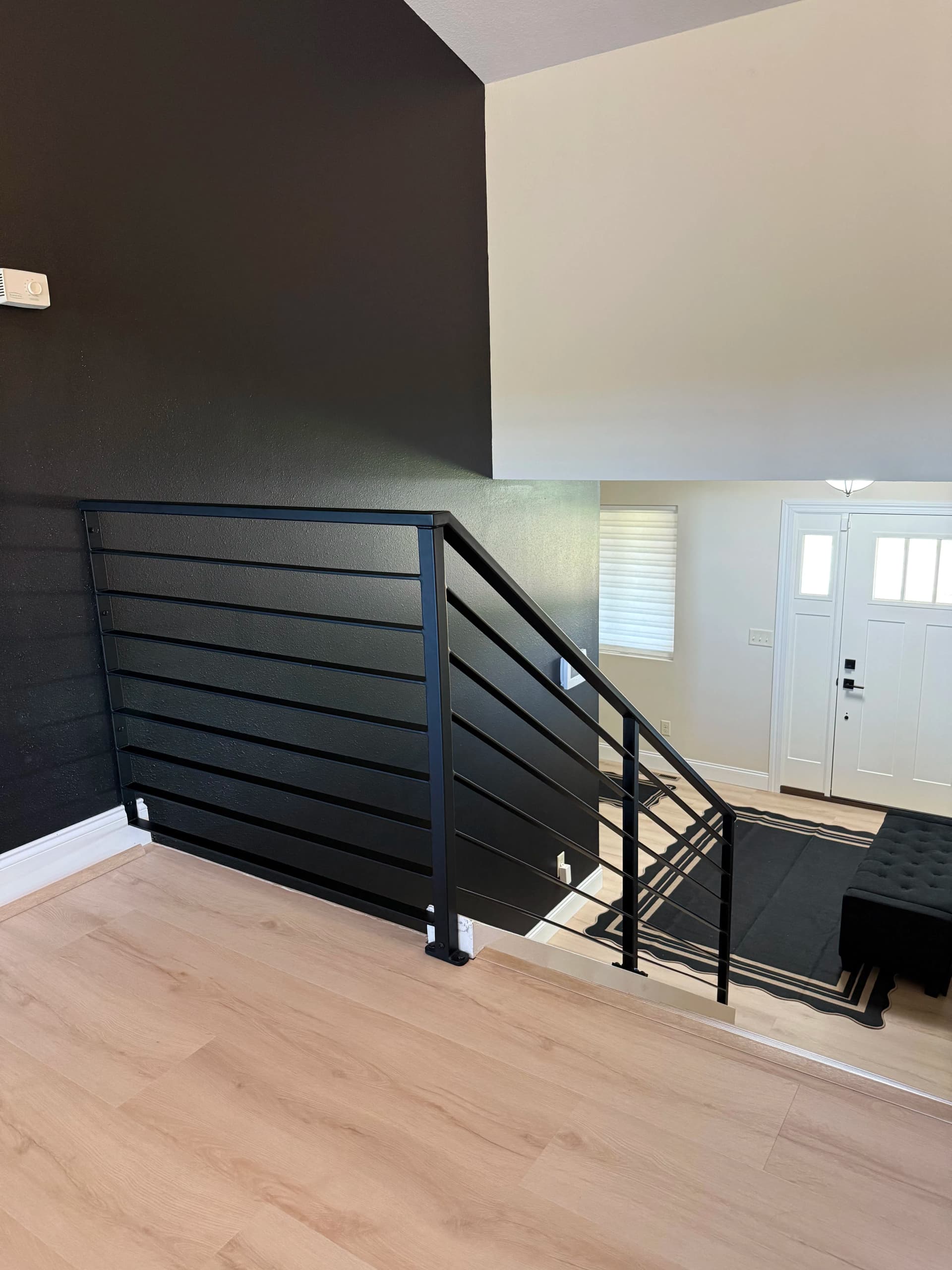Gallery photos for Custom Fabricated Metal Stair Railing for a Residential Home: Image #1
