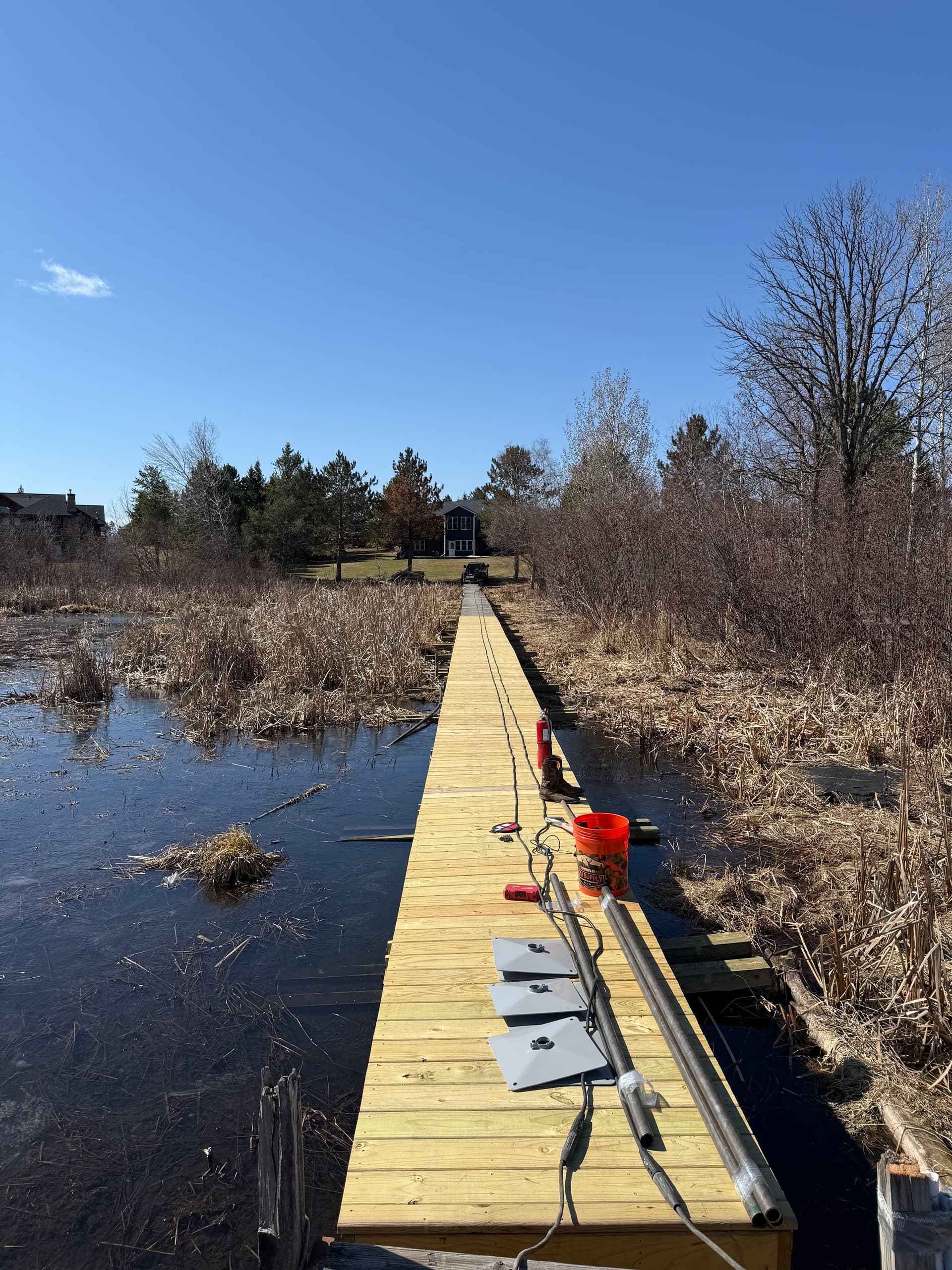 Gallery photos for Dock Welding at Stump Lake in Bemidji MN: Image #1