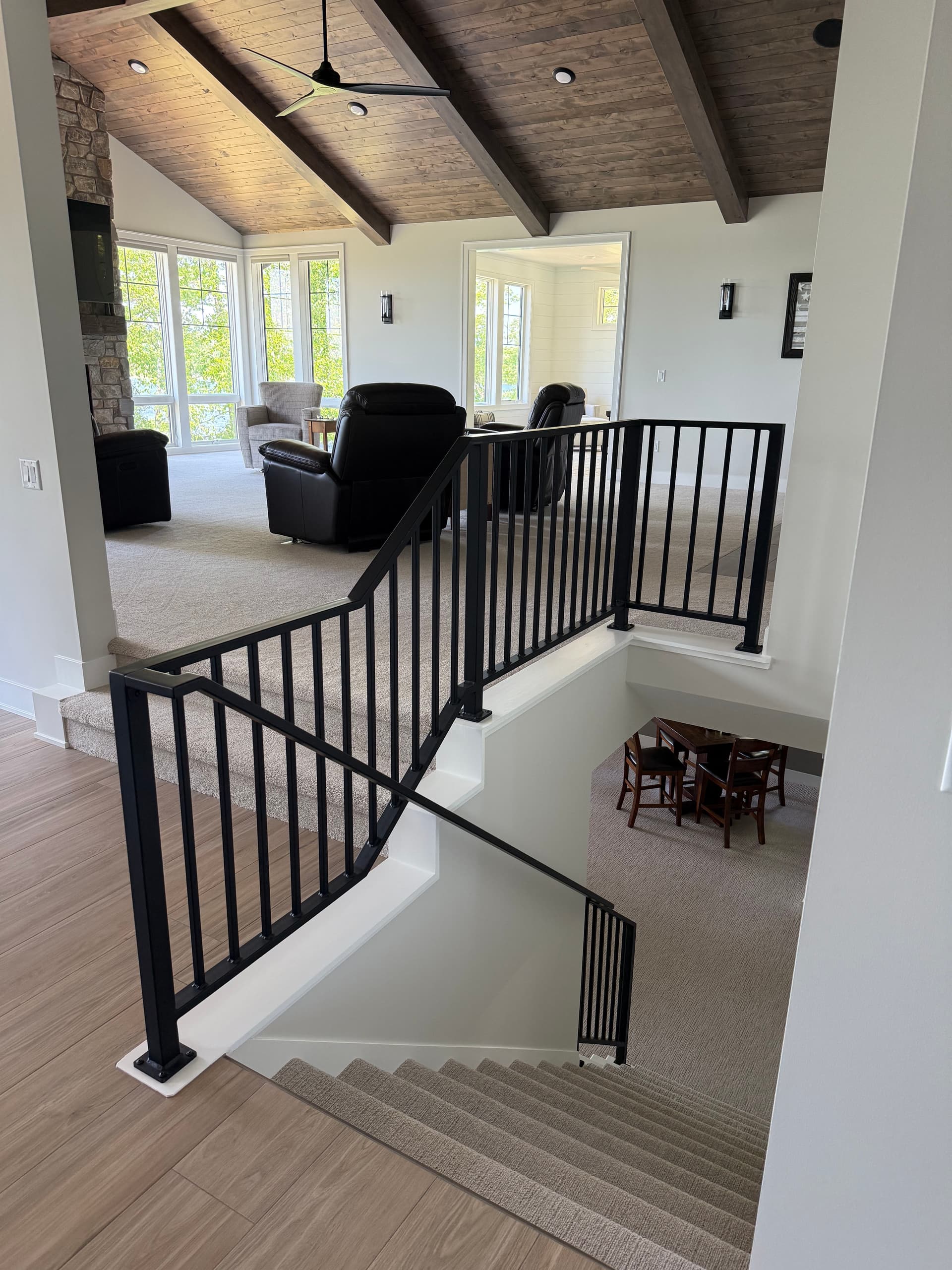 Gallery photos for Custom Interior Metal Railing Built for a Bemidji Home: Image #1