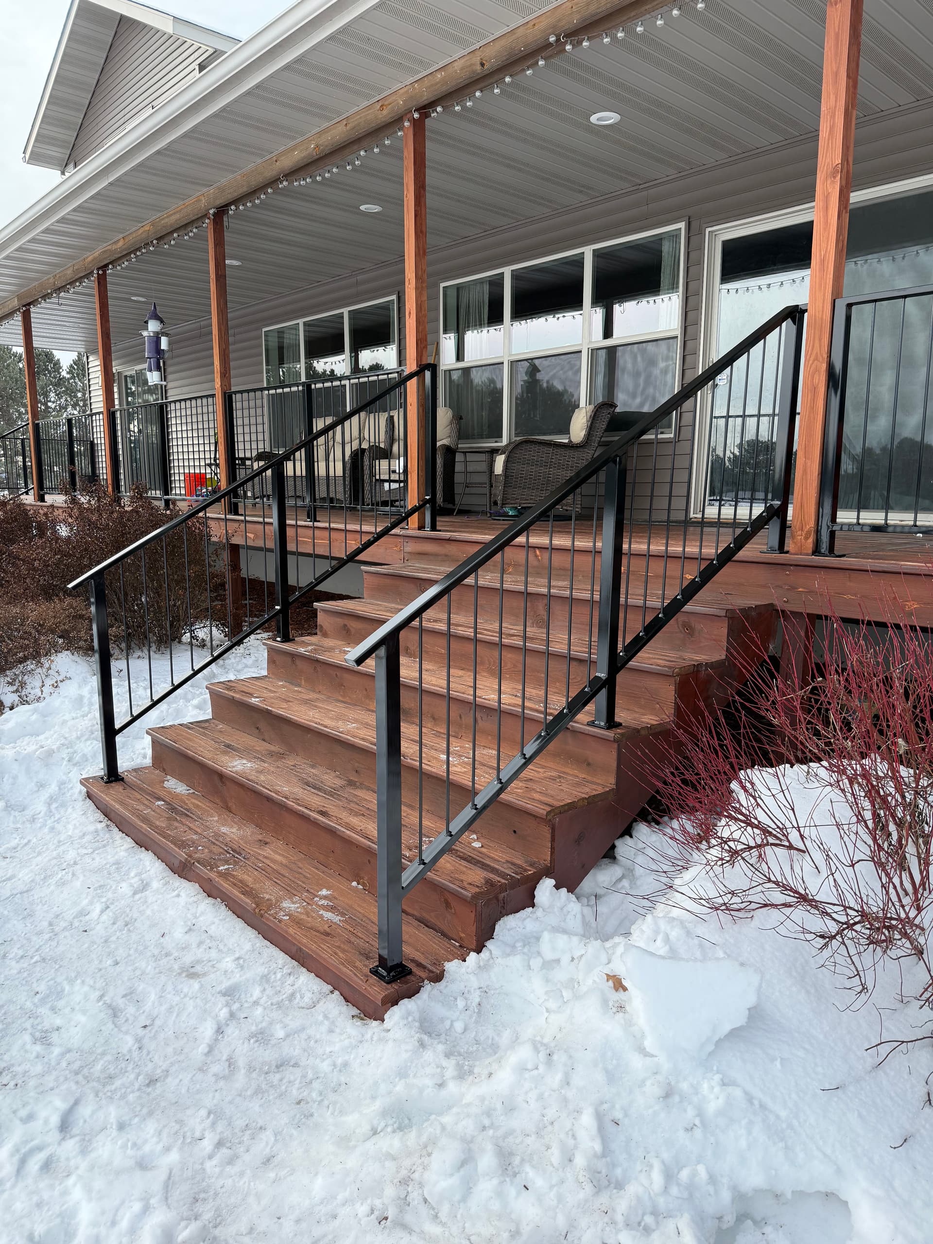 Custom Black Railings in Bemidji MN