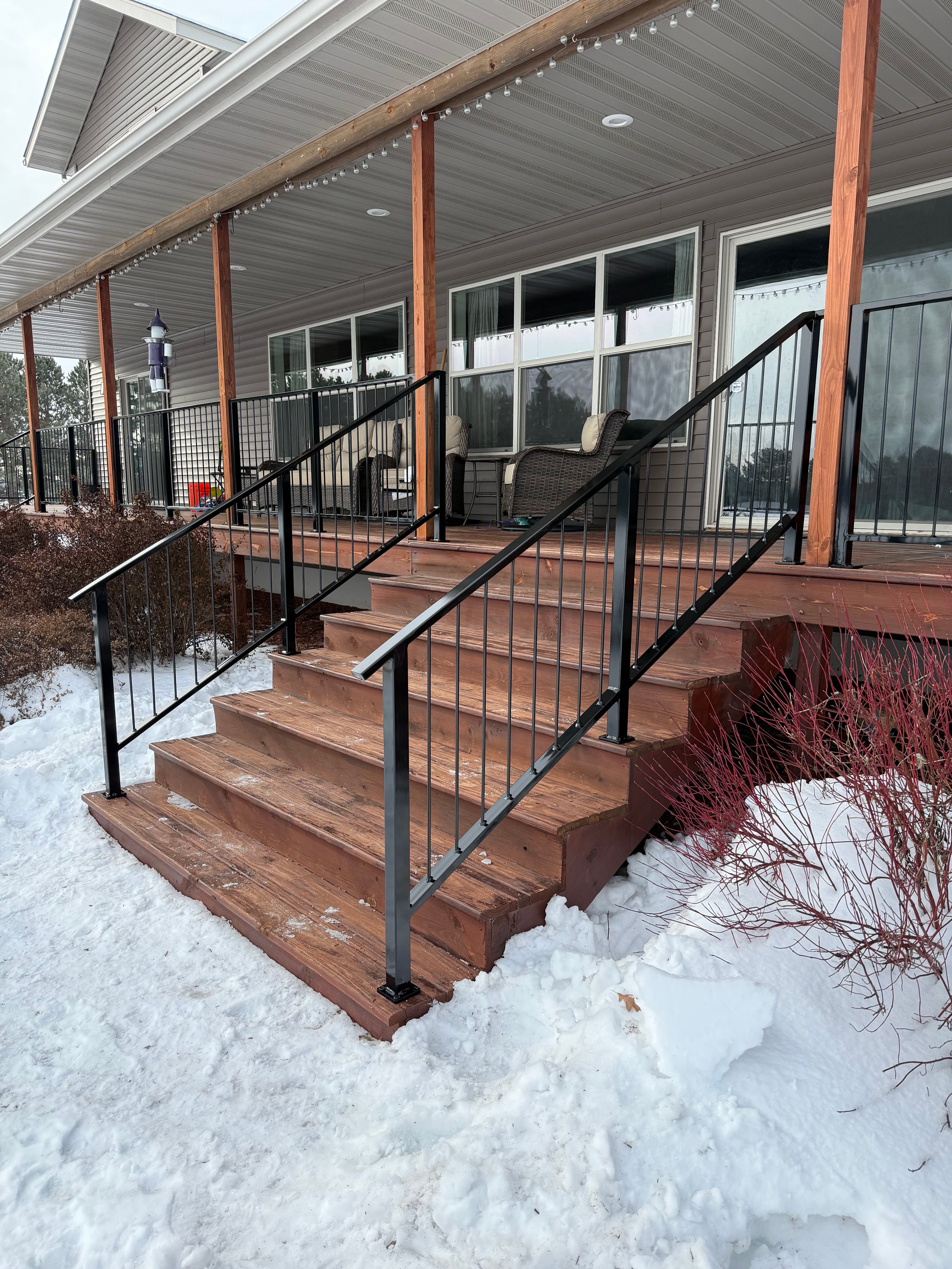 Project Custom Black Railings in Bemidji MN image