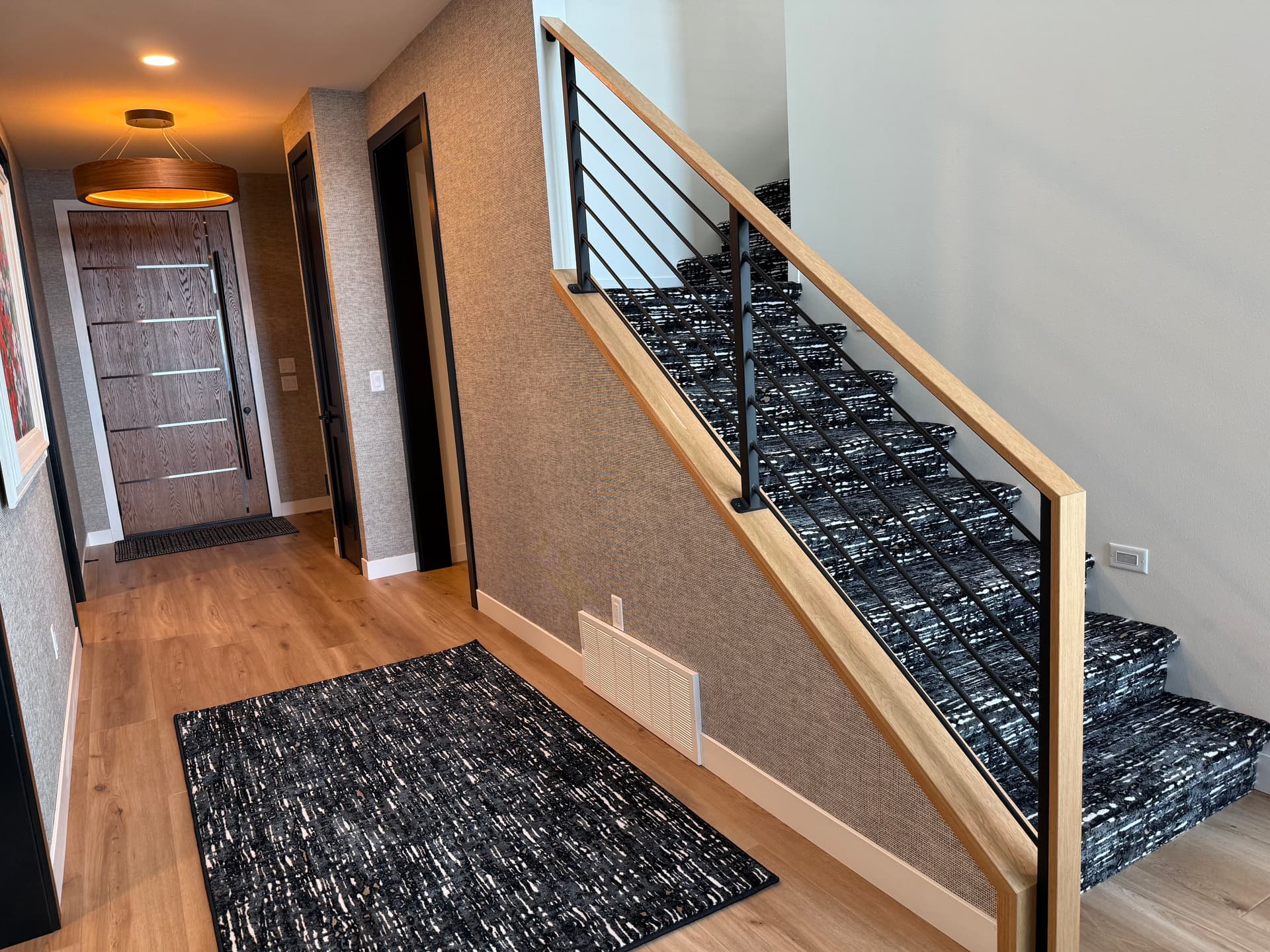 Gallery photos for Custom Steel and Wood Railings Built for a Bemidji Home: Image #5