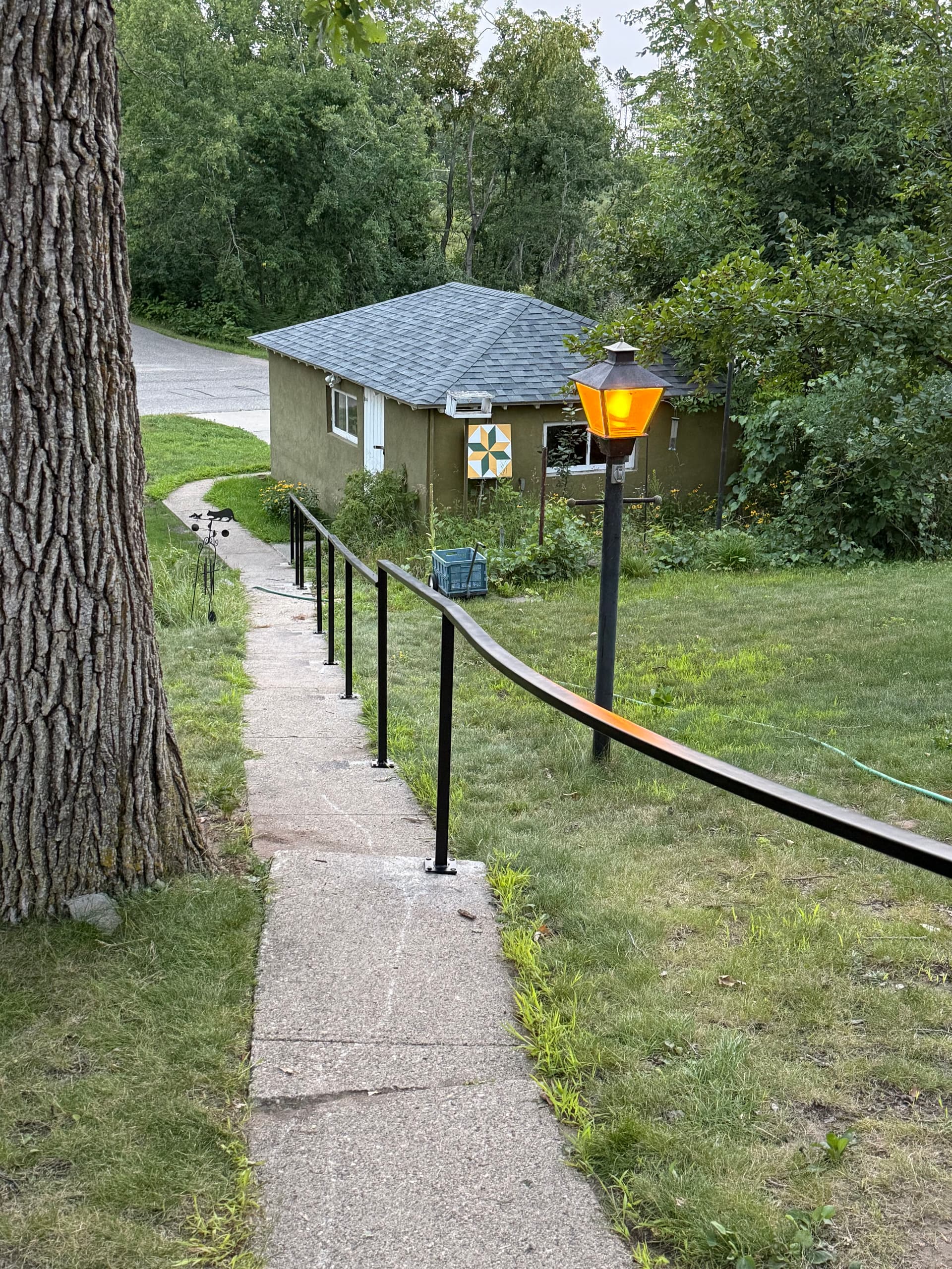 Gallery photos for Custom Steel Handrail Installed Along Concrete Walkway in Bemidji: Image #2