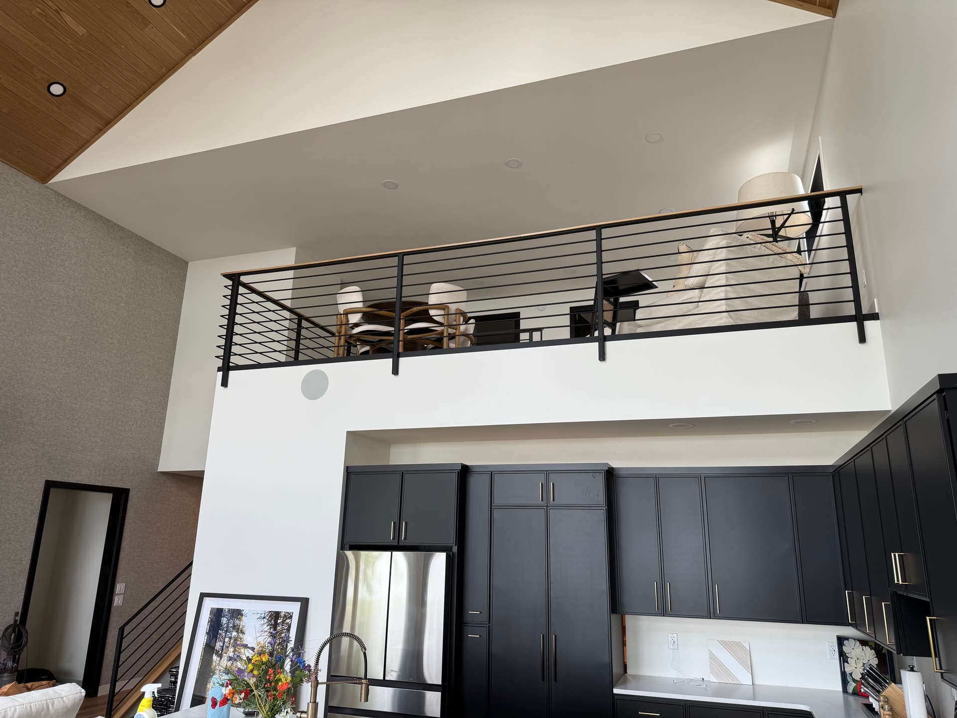 Gallery photos for Custom Steel and Wood Railings Built for a Bemidji Home: Image #4