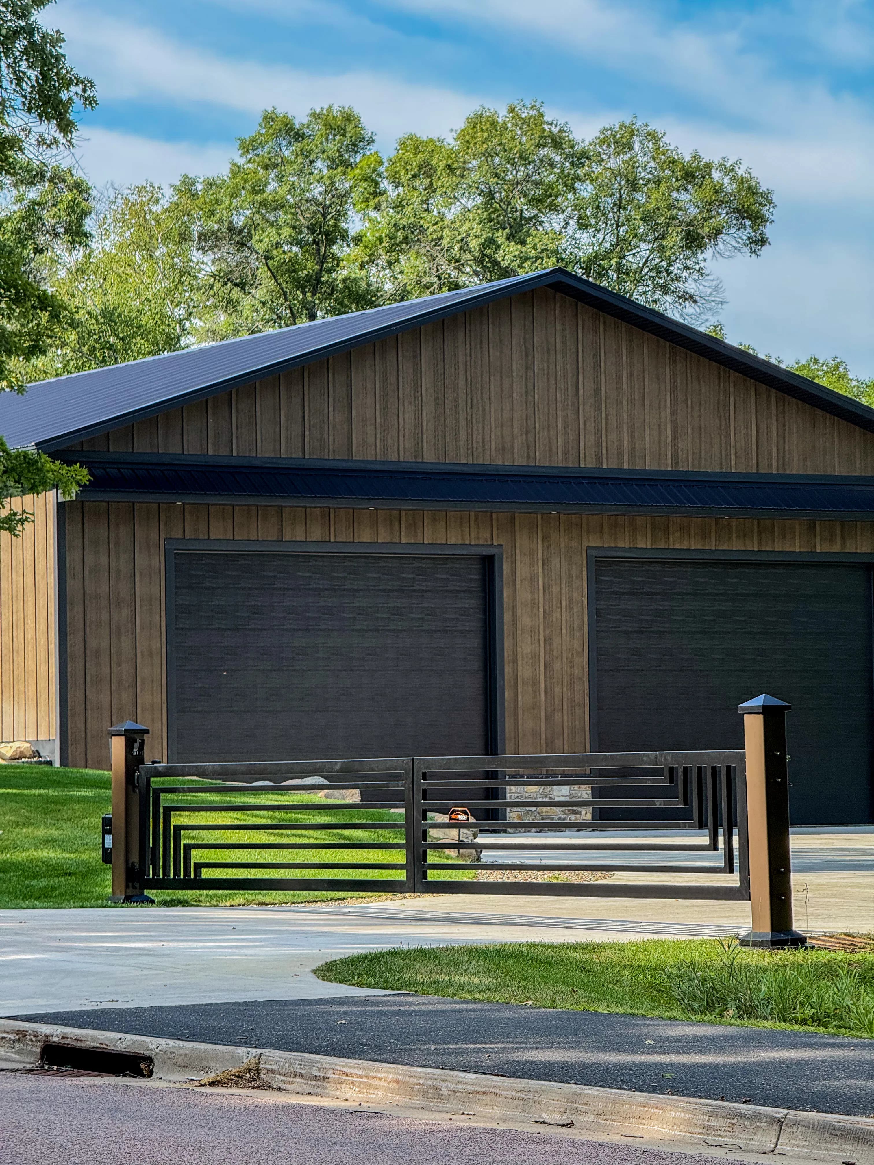 Project Custom Steel Entryway Gate Built for Cross Lake MN Property image