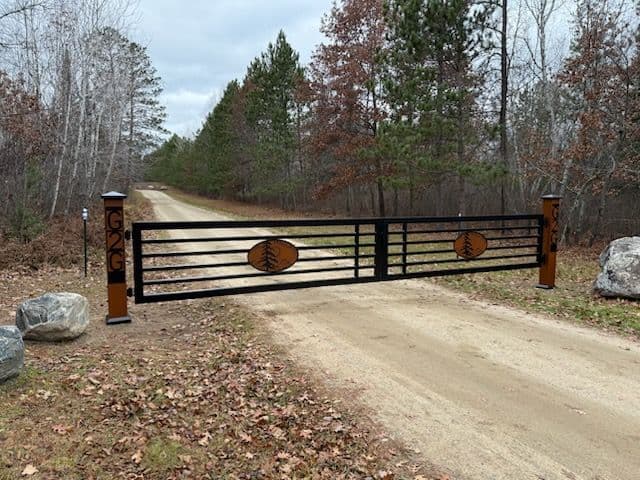 Custom Entryway Gate on Lake Benedict