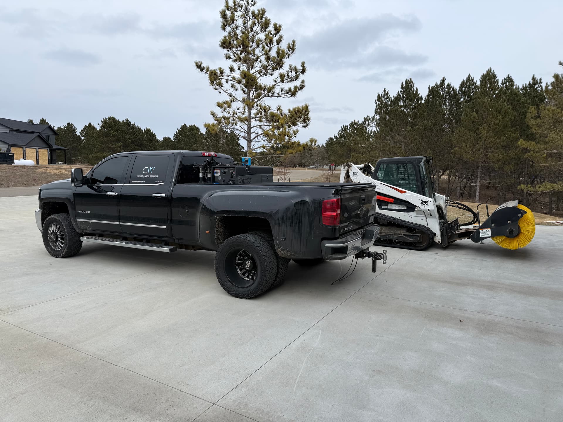 Skid Steer Sweeper Attachment Repair in Bemidji MN image