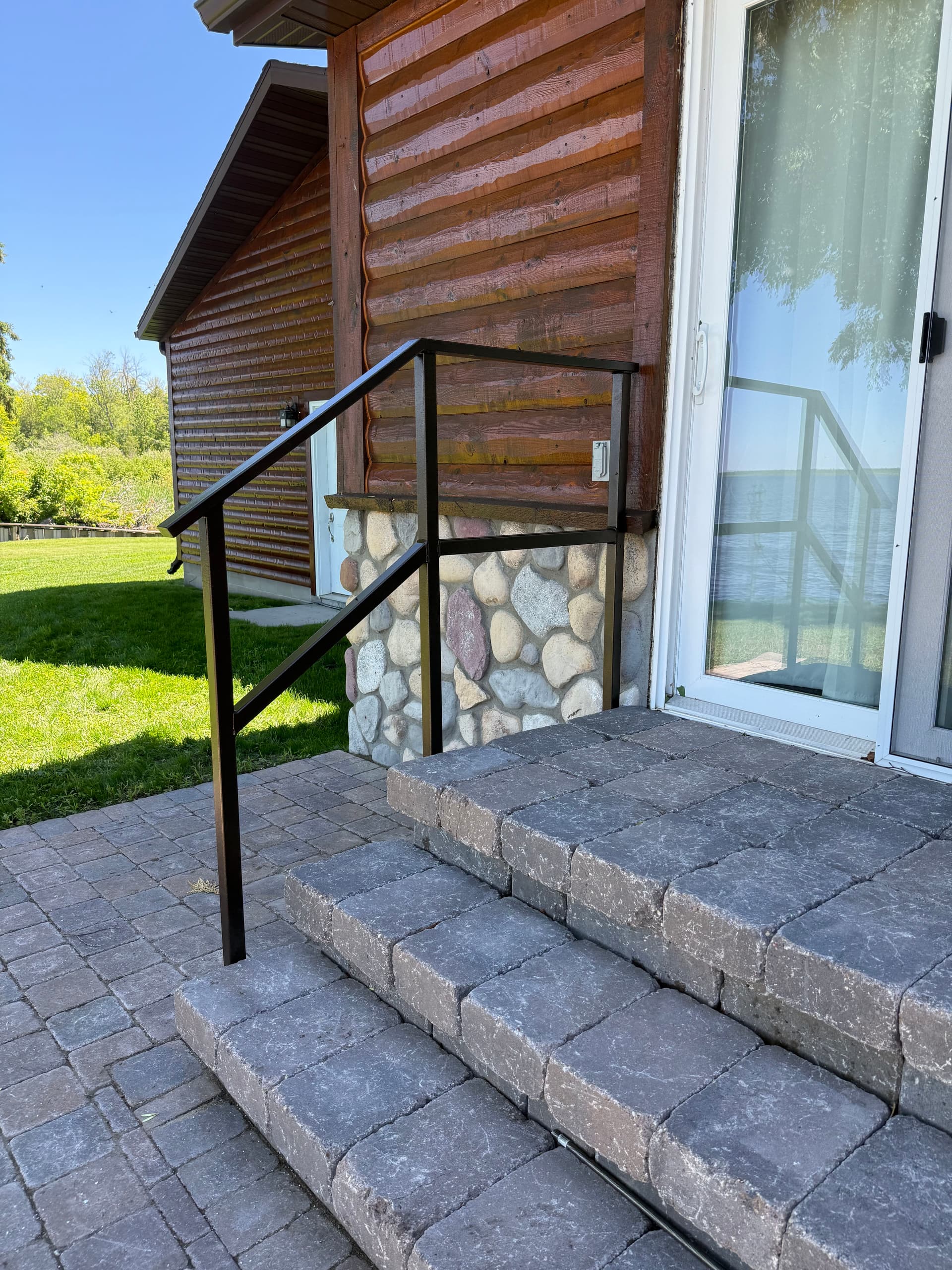 Gallery photos for Custom Steel Railing Install at Leech Lake: Image #2